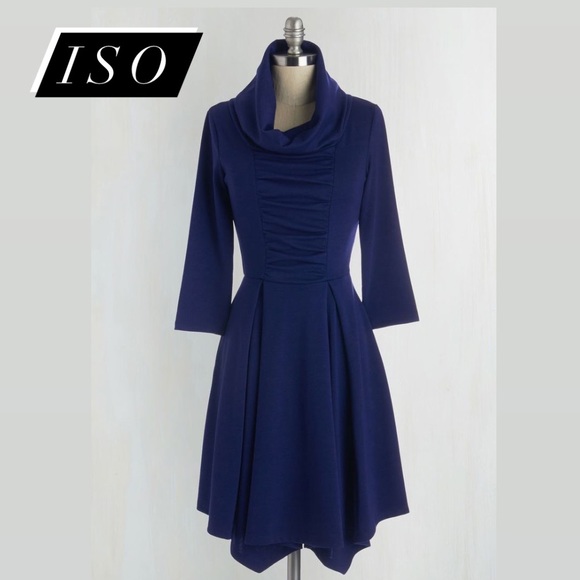 Storyteller Dress - ModCloth - Blue - Picture 1 of 1